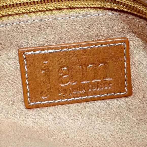 Jam by Jana Feifer Initial Suede Leather Tote Bag NWT - Picture 10 of 12